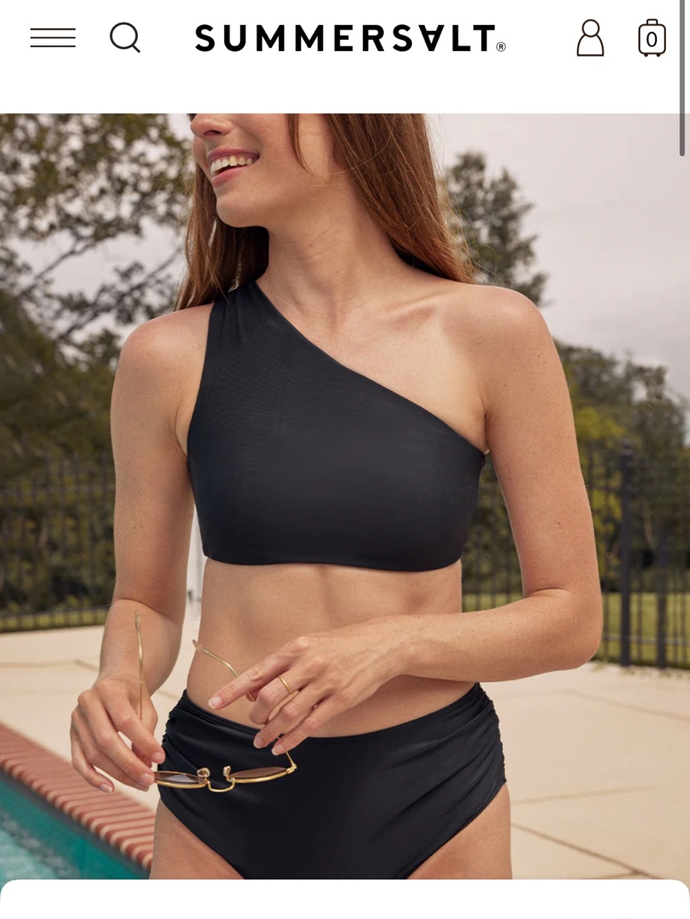 The Ruched Sidestroke Bikini Top